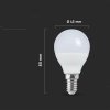 Żarówka LED V-TAC 6.5W E14 kulka P45 VT-270 4000K 600lm